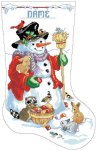 (image for) Snowman & Friends Stocking